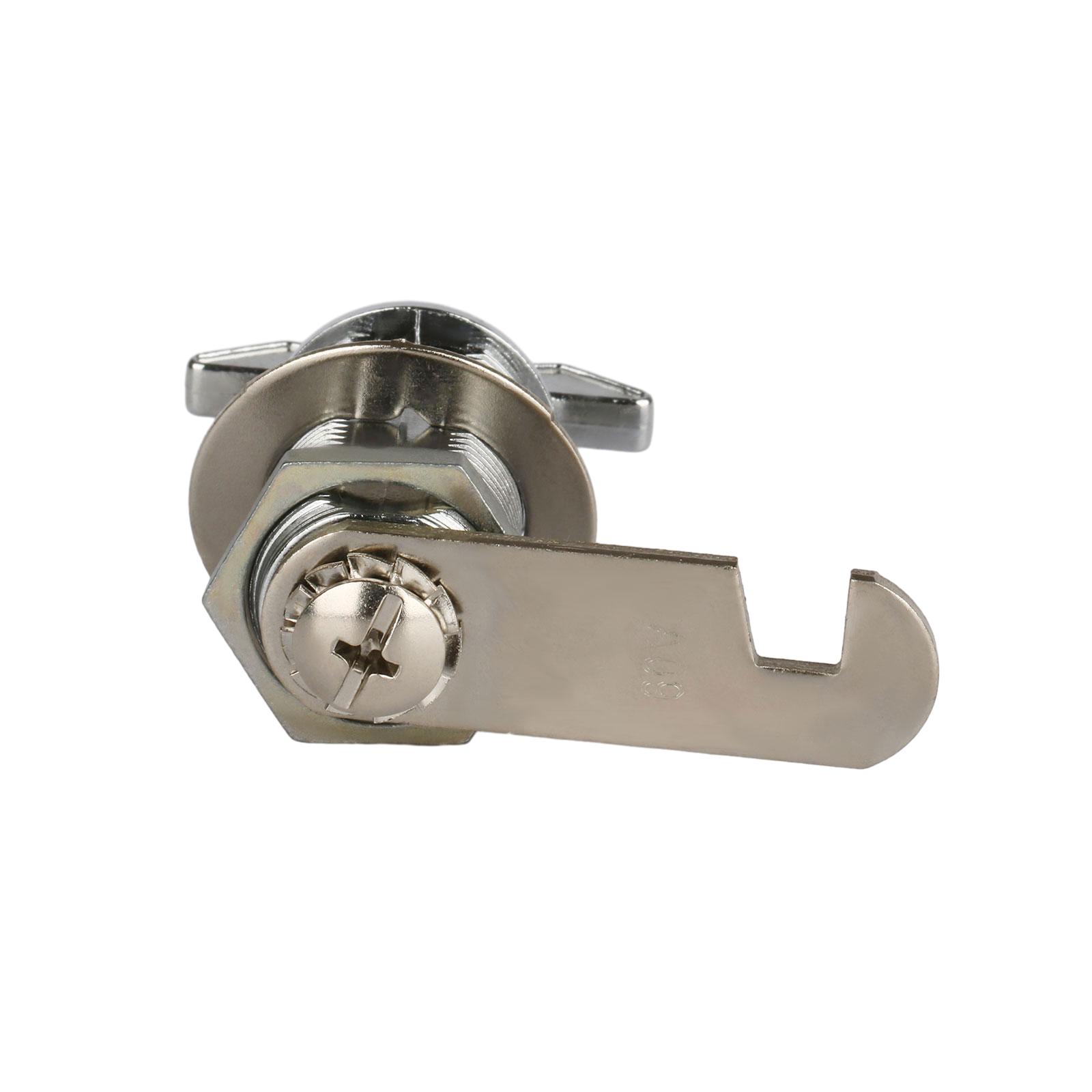 Cam Lock Without Key for Boat Cabinet Bus Cabinet Thumb Operated Offset Cam Lock for RV Compartment Camper Storage Door 1PC