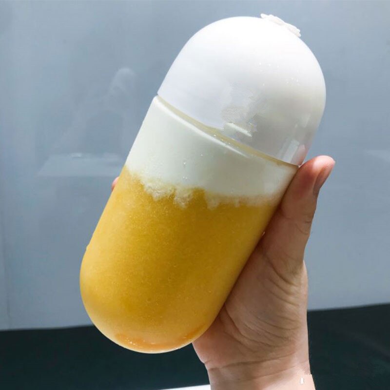 10pcs Ned net transparent cute bottle 500ml pet plastic cold drink milk tea coffee juice yogurt bottle party favor drink cups