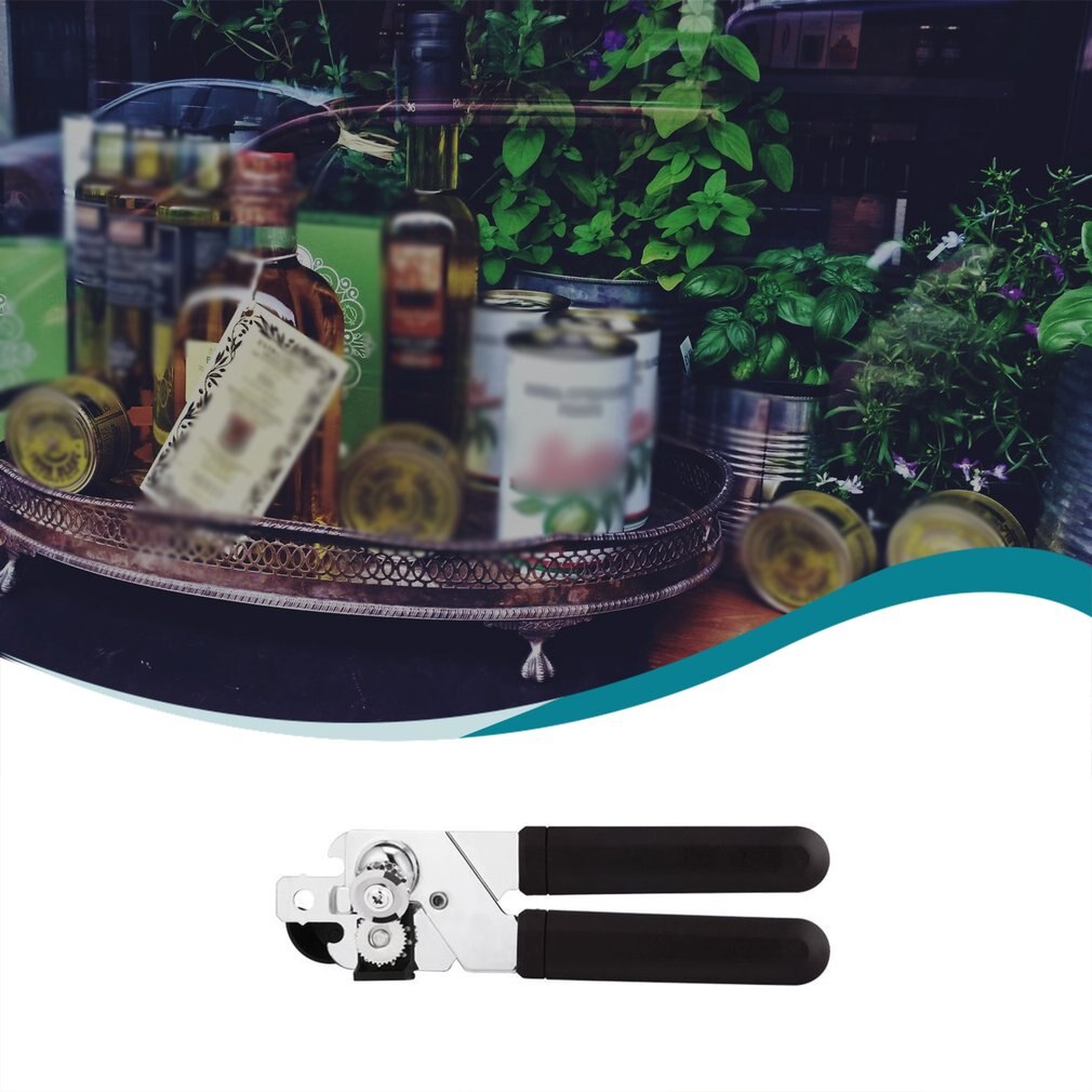 Safety Can Opener Fda Cross-border Black Multifunctional Stainless Steel Can Exquisitely Durable
