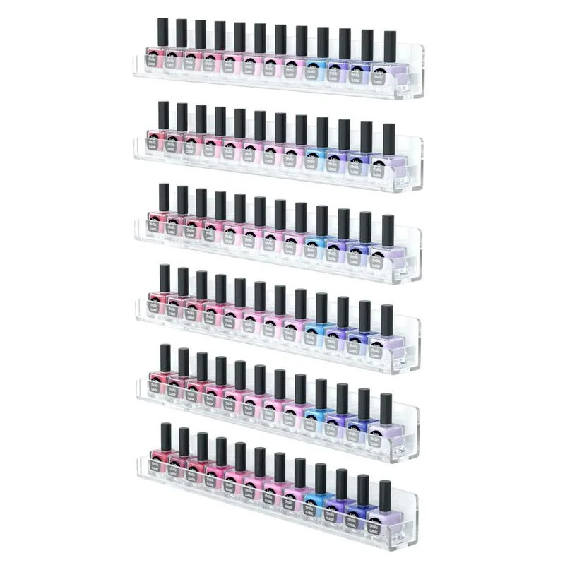 6 Layer Nail Polish Display Rack Transparent Acryl... – Grandado