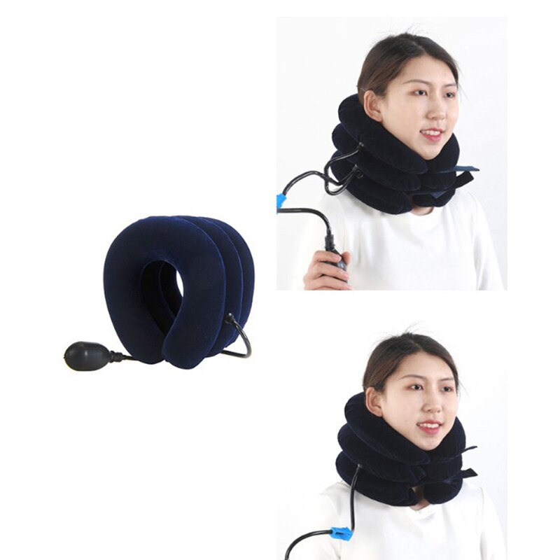 Neck Stretcher Air Cervical Traction Orthopedic Pillow Collar Pain Relief