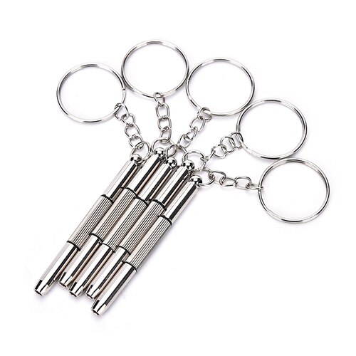 5 pçs/set 3 em 1 óculos de aço alumínio chave de fenda conjunto para óculos sunglass assista kit ferramenta reparo com chave fenda