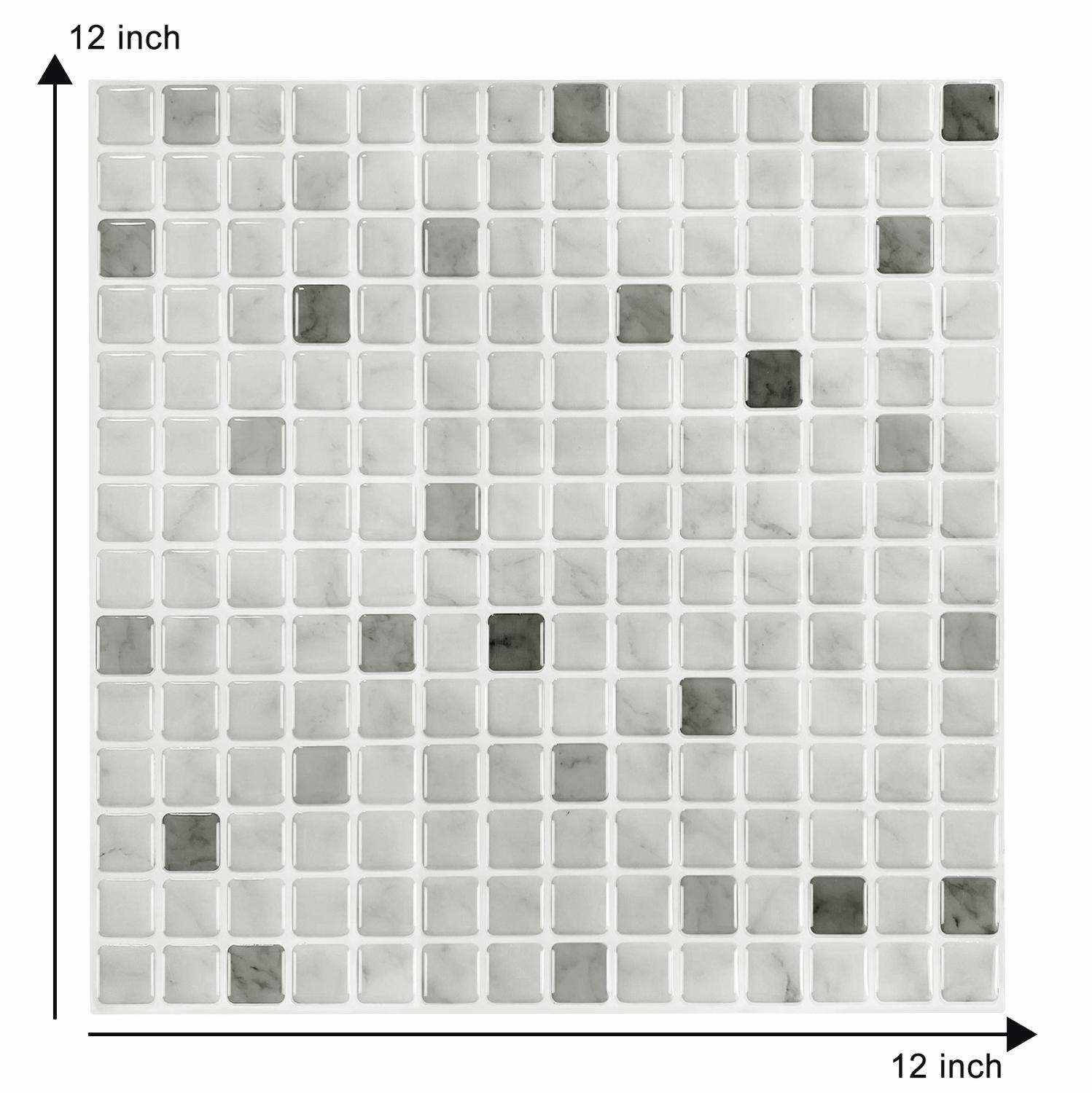 Black Herringbone Style Wall Tiles DIY Kitchen Backsplash Peel And Stick Tiles Waterproof Vinyl Wallpaper: TSQS57