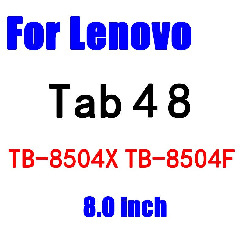 Protector de pantalla de vidrio templado para tableta Lenovo Tab 4, 10, 8 plus, TB-X304L, TB-X304F, TB-X704L, 3, 710L, 850F, Yoga Tab, X90, X90F: Tab 4 8 TB-8504X