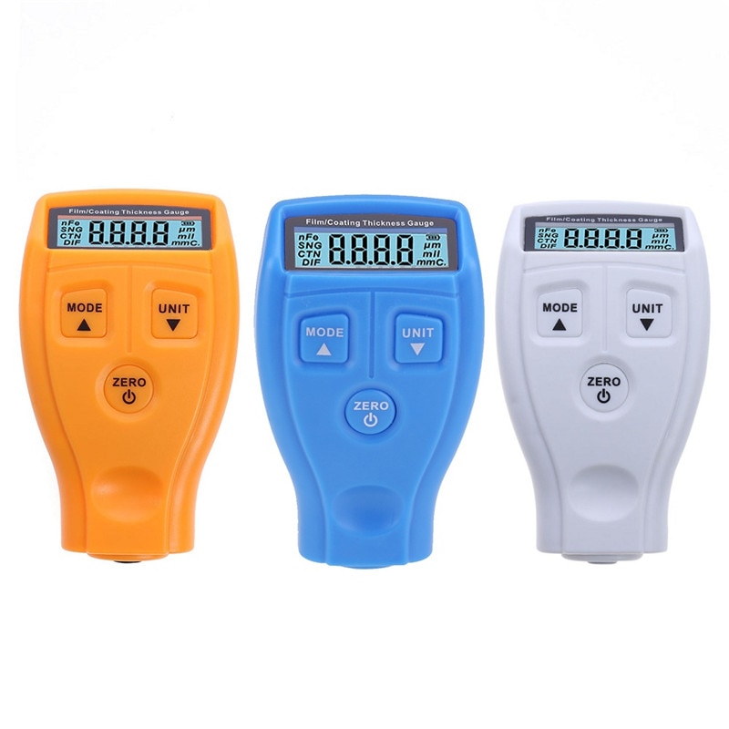 Tc100 belegg tykkelse måler 0.1 mikron /0-1300 bil maling film tykkelse tester måling fe / nfe russisk manuell maling verktøy