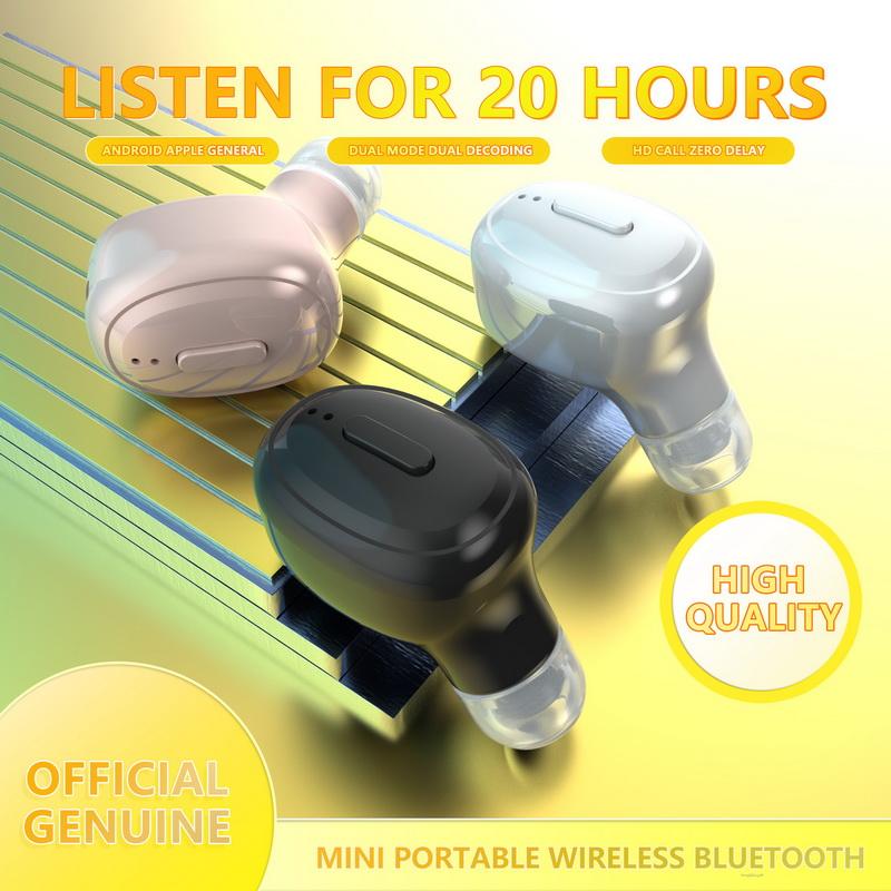 H02 Tws Mini Draagbare Draadloze Bluetooth Headset 18D Geluidskwaliteit Mono Headset Lange Levensduur Batterij