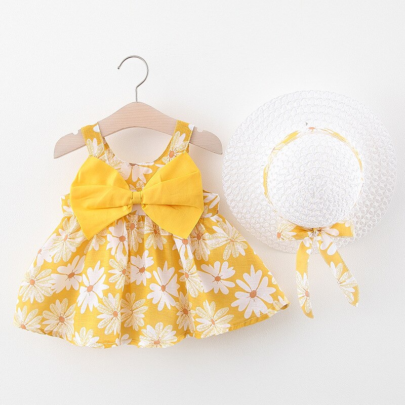 Vestido de princesa de primer cumpleaños para niña, ropa de verano, sin mangas: 2 / 12M-90CM