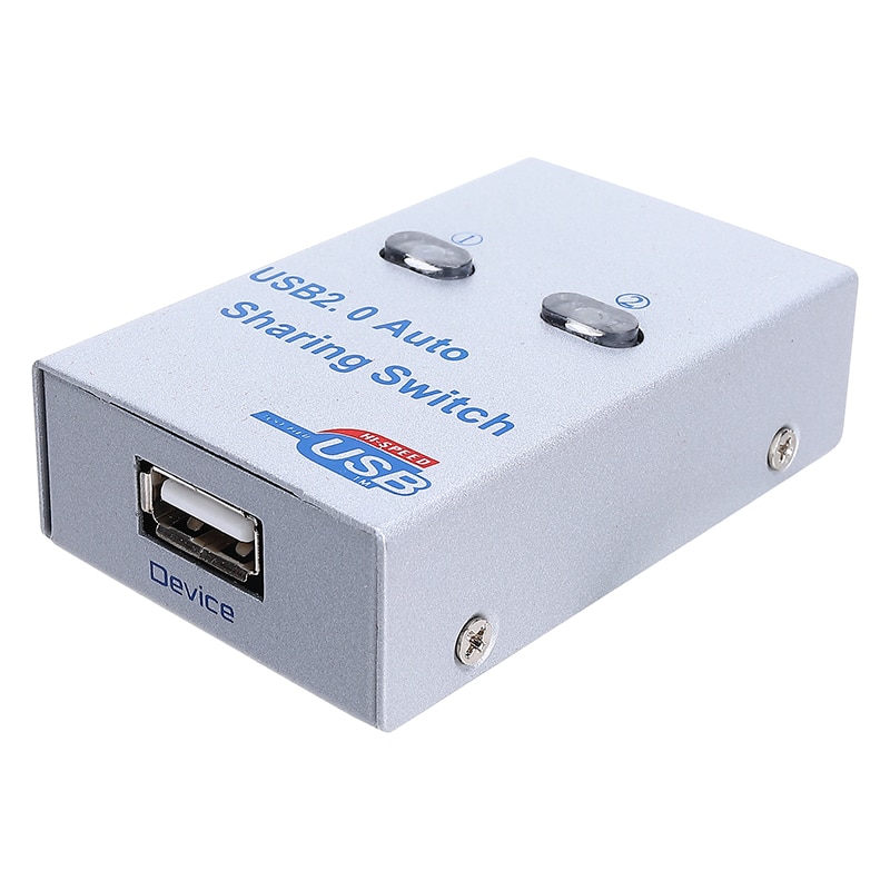 USB 2.0 splitter auto Sharing Switch For 2 PC Computer Printers 2 Port Hub switcher 2 hosts share one printer USB sharer