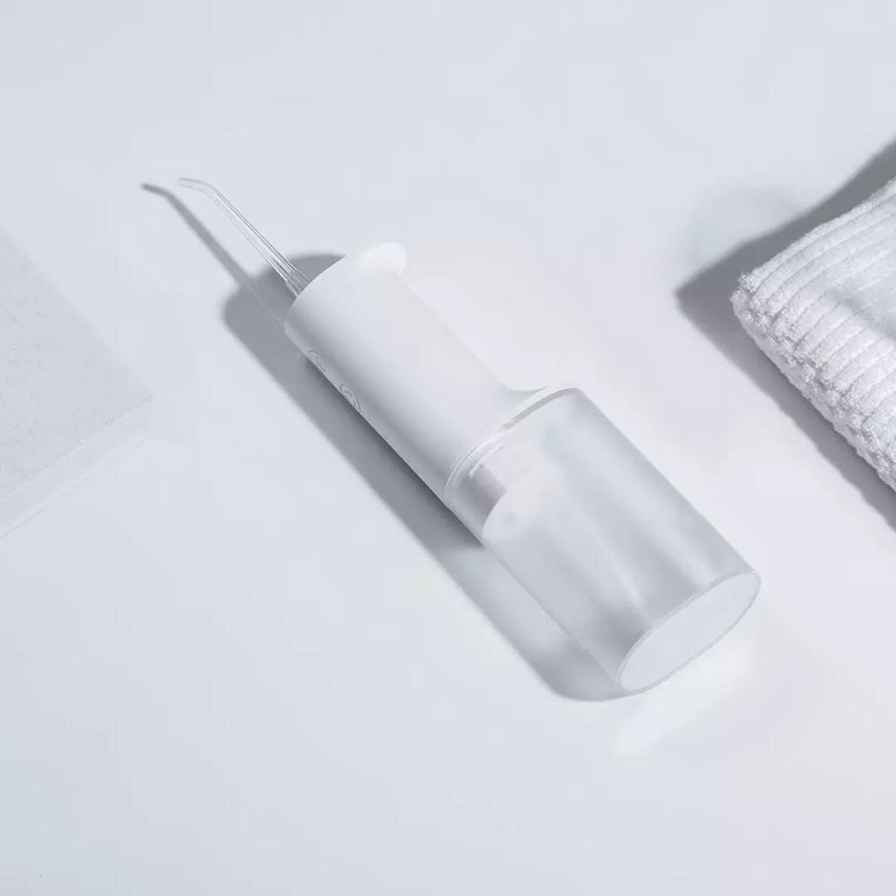 Xiaomi mijia irrigador oral portátil água dental flosser jato de água limpeza dente bocal dentadura escova de dentes
