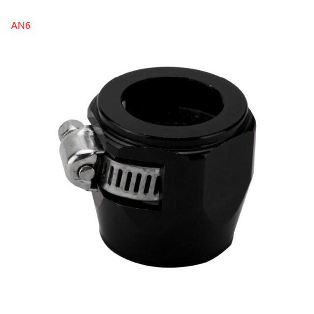 AN4 AN6 AN8 AN10 AN12 pince de finisseur de tuyau de voiture radiateur modifié pince de tuyau de carburant boucle Automobile collier de finisseur de tuyau: Black-AN6