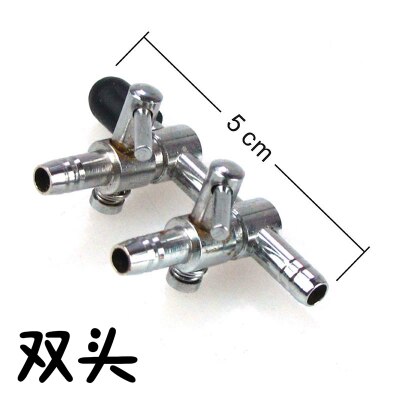 Aquarium Inline 5-Way Outlet Aquarium Air Flow Pomp Regelklep Spruitstuk Tap Water Tubing Schakelaar Distributeur Splitter Hendel: 2 way