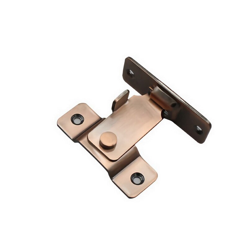 90 Degree Door Buckle Bolt Barn Home Bathroom Door Lock Right Angle Bending Latch Hasp: G321633