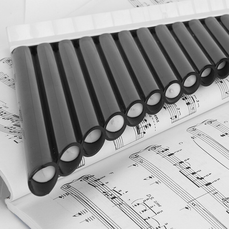 18 Pipes Eco-Friendly Resin C Tone Pan Flute for Beginner, Easy Learning for Woodwind Musical Instruments Lovers