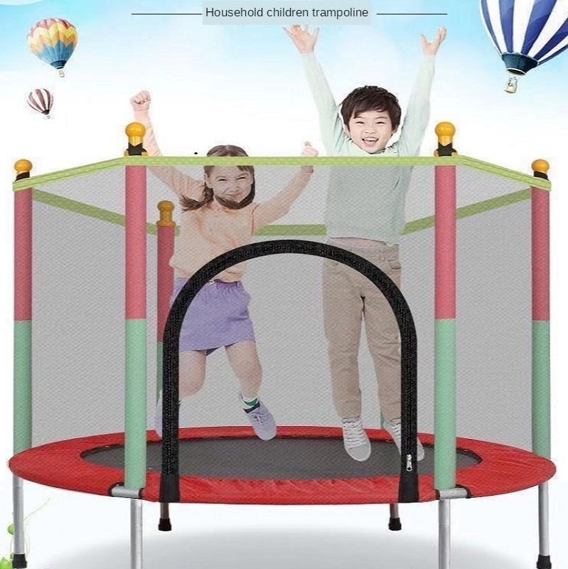 Selfree Indoor Trampoline With Protective Net For Adults Kids Jumping Bed Outdoor Trampolines Exercise Fitness Equipment Bed