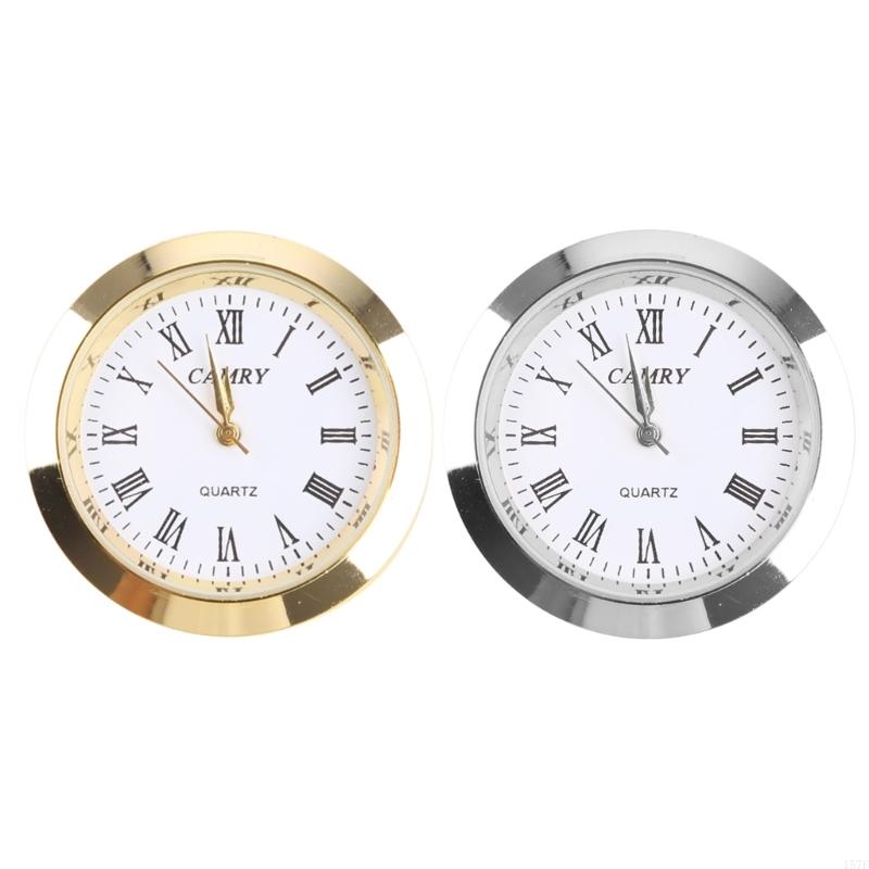 157F Reloj cuarzo Movimiento Relojes redondos para cabeza Insertar nave clásica del reloj para mujeres que usan