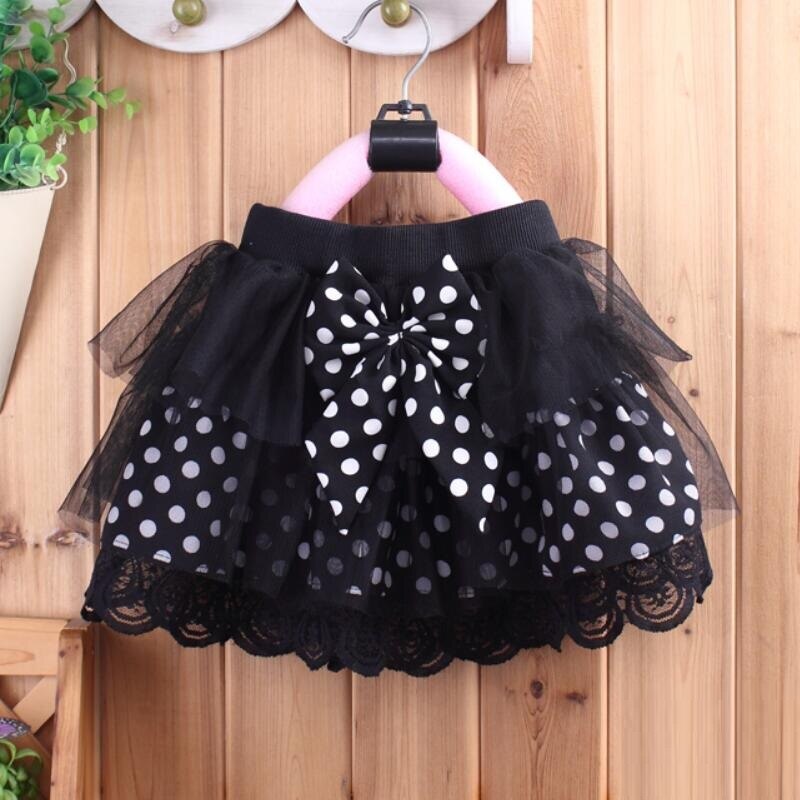 Lente Herfst Zomer Kind Baby Peuter Tutu Cake Rok Dot Kant Boog Prinses Meisjes Rokken Ballet Dans Rok Tutu JW2996: white girls skirts / 8T