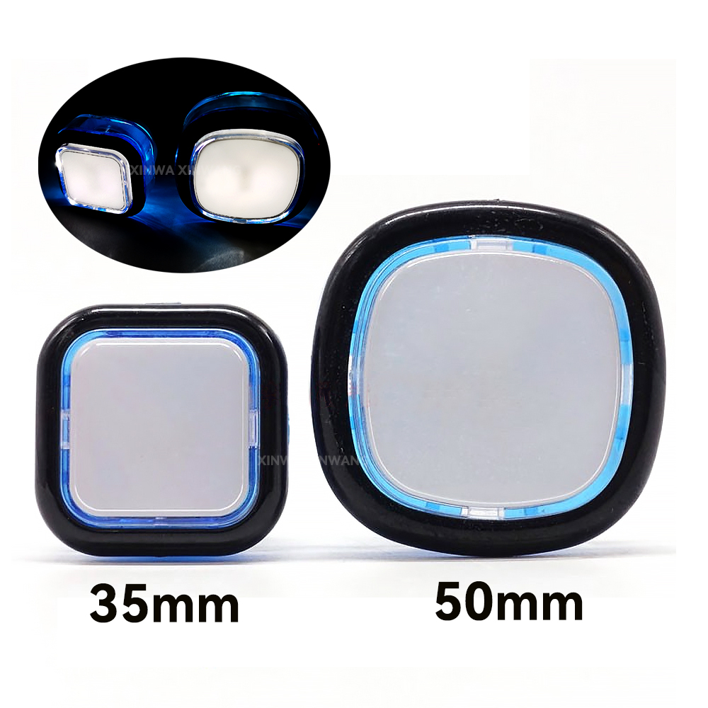 10 stücke 35mm 50mm 5V 12V LED Licht drücken Taste Platz Klar Schalter Für Slot Arkade spiel Maschine Flipper Teil Fabrik
