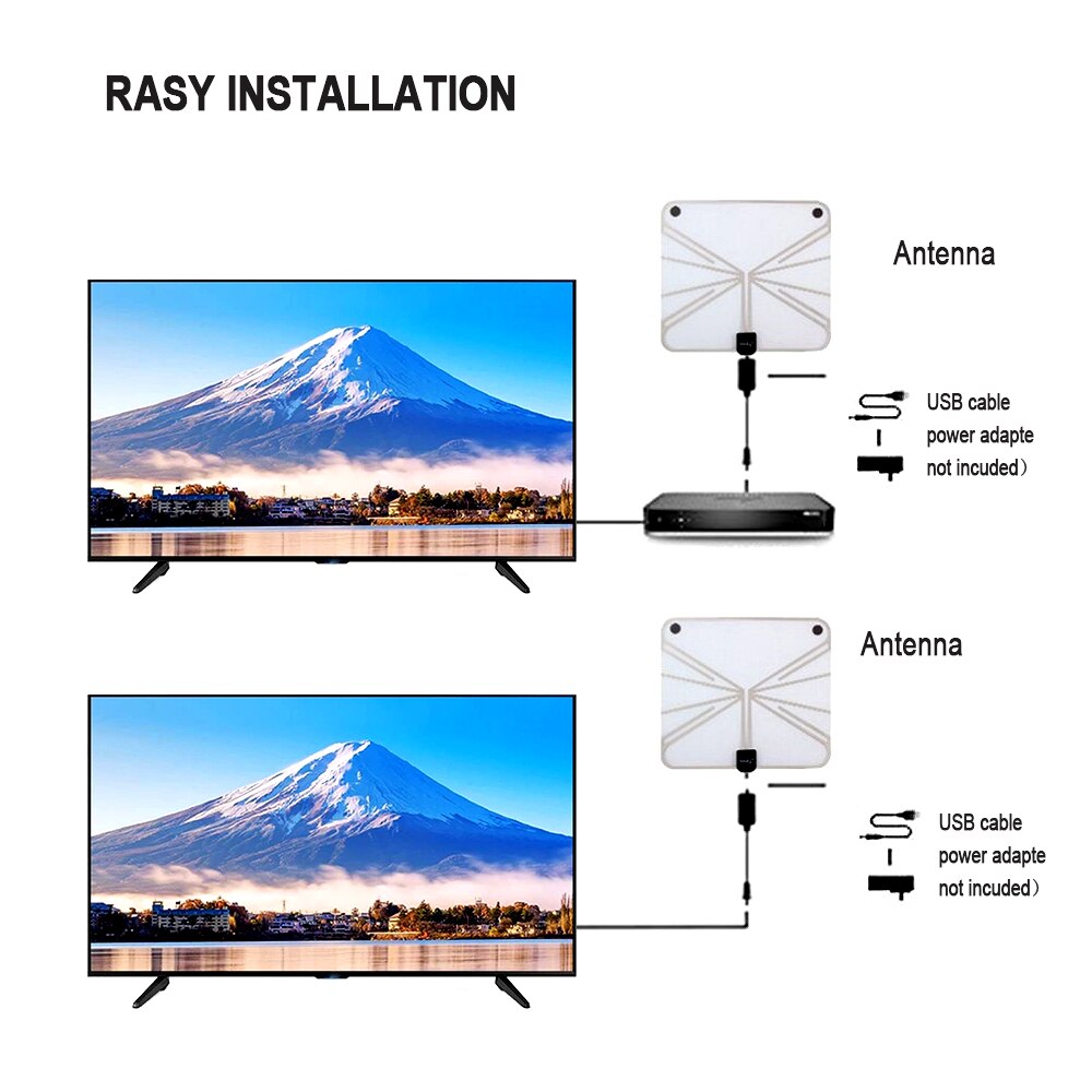 Low Noise TV Signal Amplifier Booster Convenience and Easy Installtion Digital HD for Cable TV Antenna HD Channel 25dB