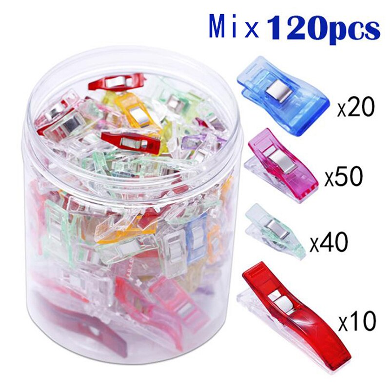 Lot de 120 pinces à coudre en plastique pour travaux manuels, quilting, couture, tricot, crochet