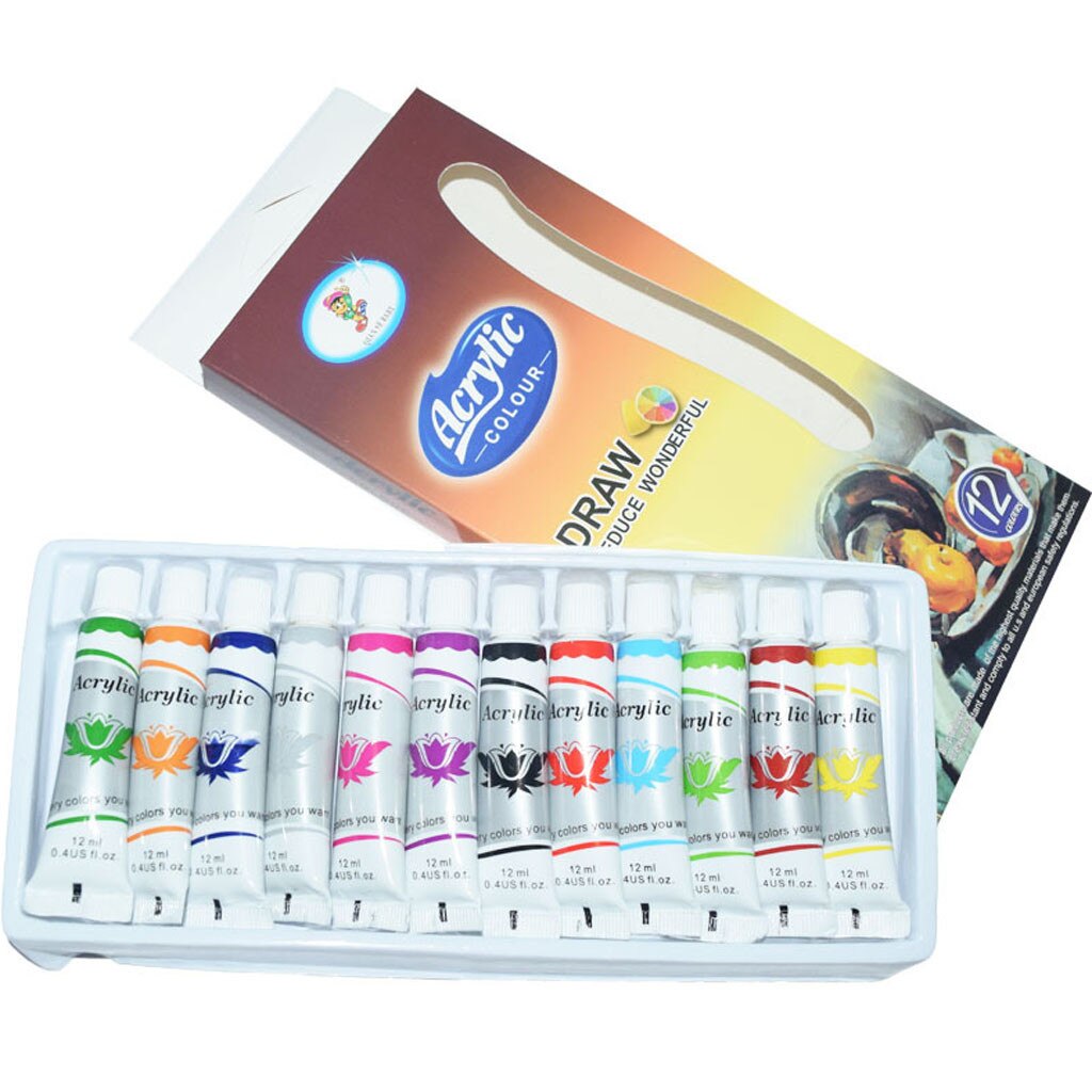 30# Acrylic Paint Set Tube For Artists Perfect Diy Graffiti Pigment Set For Canvas,wood,ceramic Diy Art Supplies: Default Title