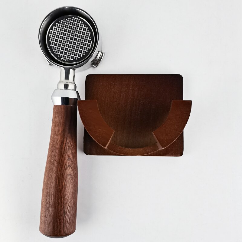 Porte-filtre à café en bois, support mural pour expresso 51mm/53mm/54mm/58mm, porte-filtres à café, porte-outils à café