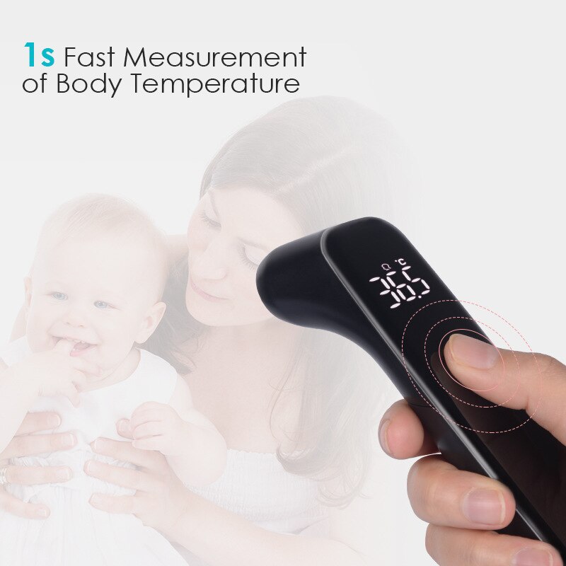 LED Full Screen Thermometer Non-contact Digital Thermometer Adult&Kid Forehead Temperature Termómetro °C/°F 1s Fast Measurement