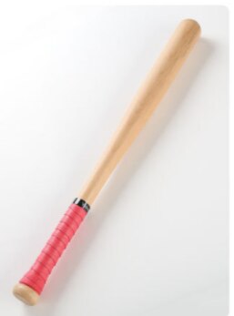 Solid locust wood high-polished and heavy-duty solid wood baseball bat Baseball bat Log baseball bat: Red / 54cm