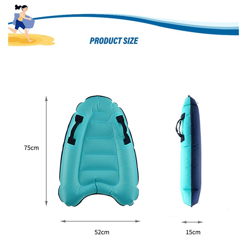 Pool strand oppustelig surfbræt bøje kickboard voksen og børn sikker hav oppustelig surfingbræt vandlegetøj pool flydende mat