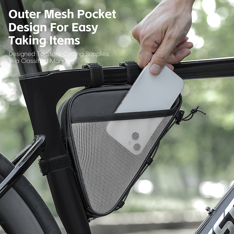West biking slitstarka cykelslangväskor mtb racercykel triangelväska cykelramsväskor reparationsverktyg cykelväska