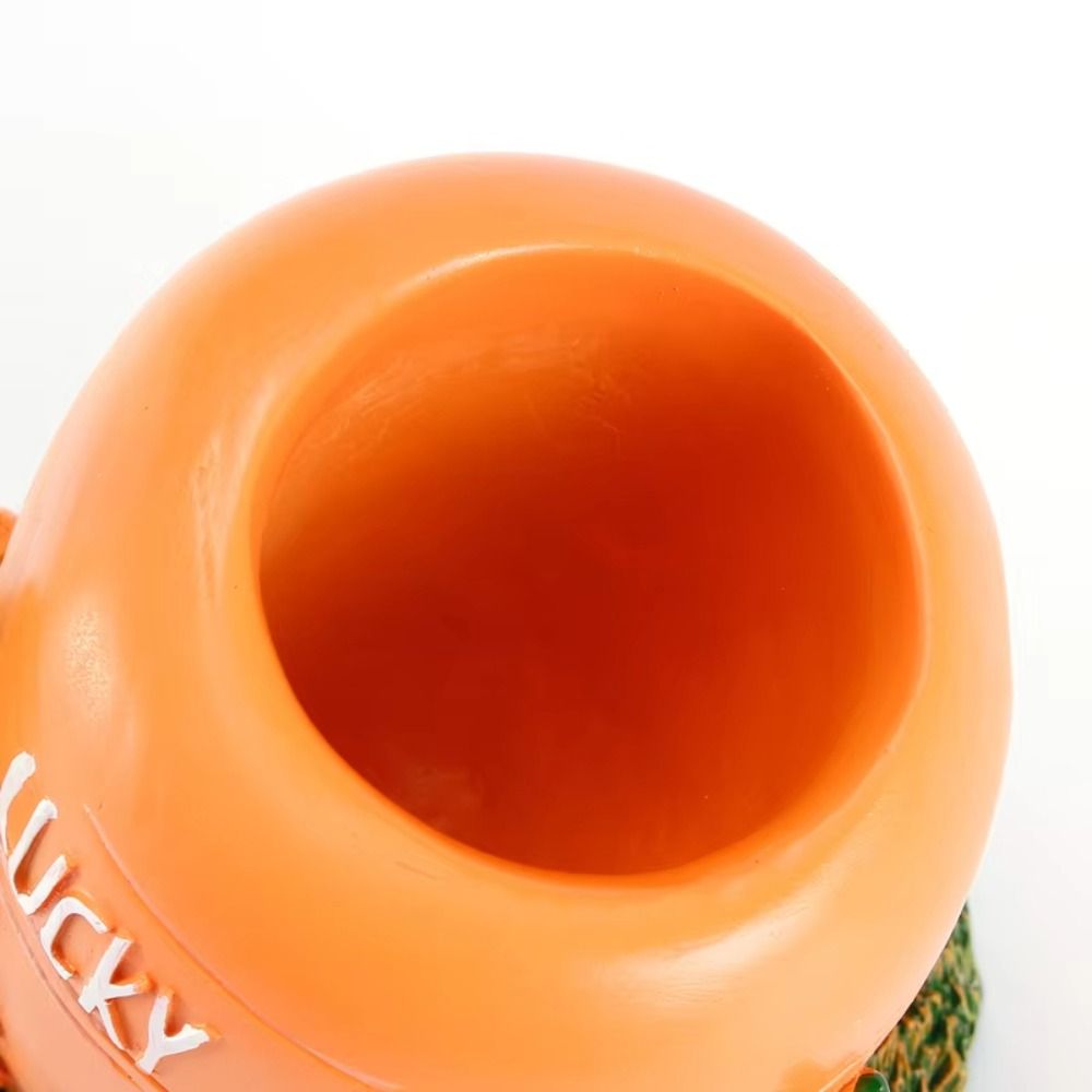 Portalápices de decoración de escritorio, adornos de escritorio de resina de zanahoria, portalápices, almacenamiento de oficina, organizador de papelería de escritorio de conejo para el hogar