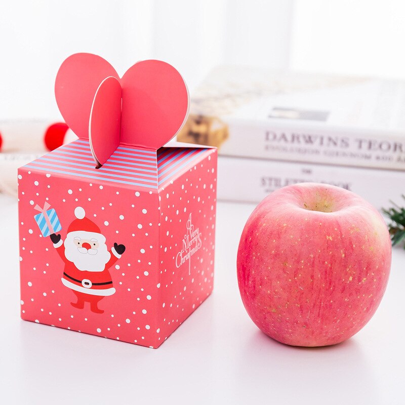 Dl kerstavond appel verpakking doos kerst grote doos veilige fruit doos kinderen snoep