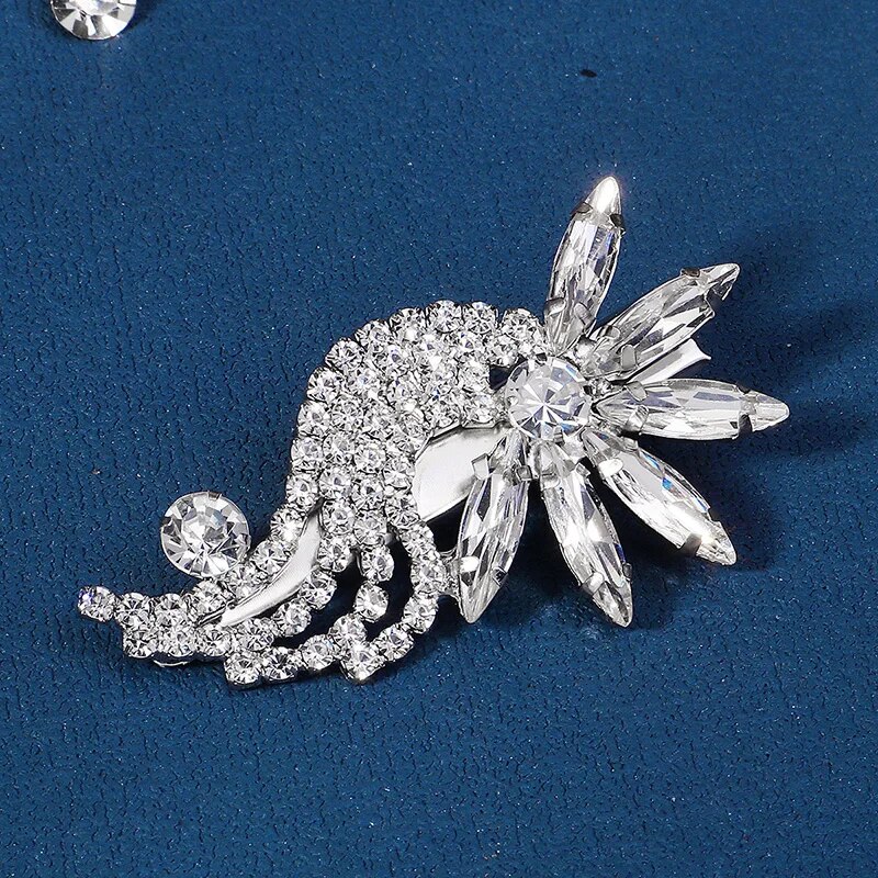 Peineta para el pelo de novia con perlas de cristal, tocado con diamantes de imitación, pinza para el pelo para novia, diademas, accesorios, joyería