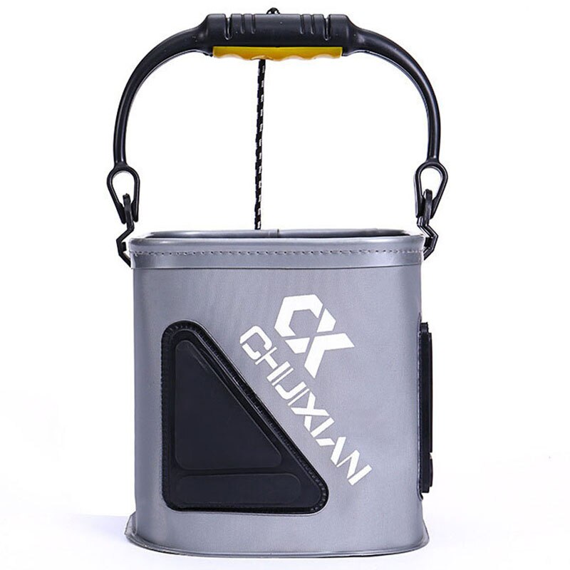 EVA Collapsible Fishing Bait Bucket Portable Multi-Functional Fish Live Lures Bucket zipper fish bucket outdoor folding box /bag