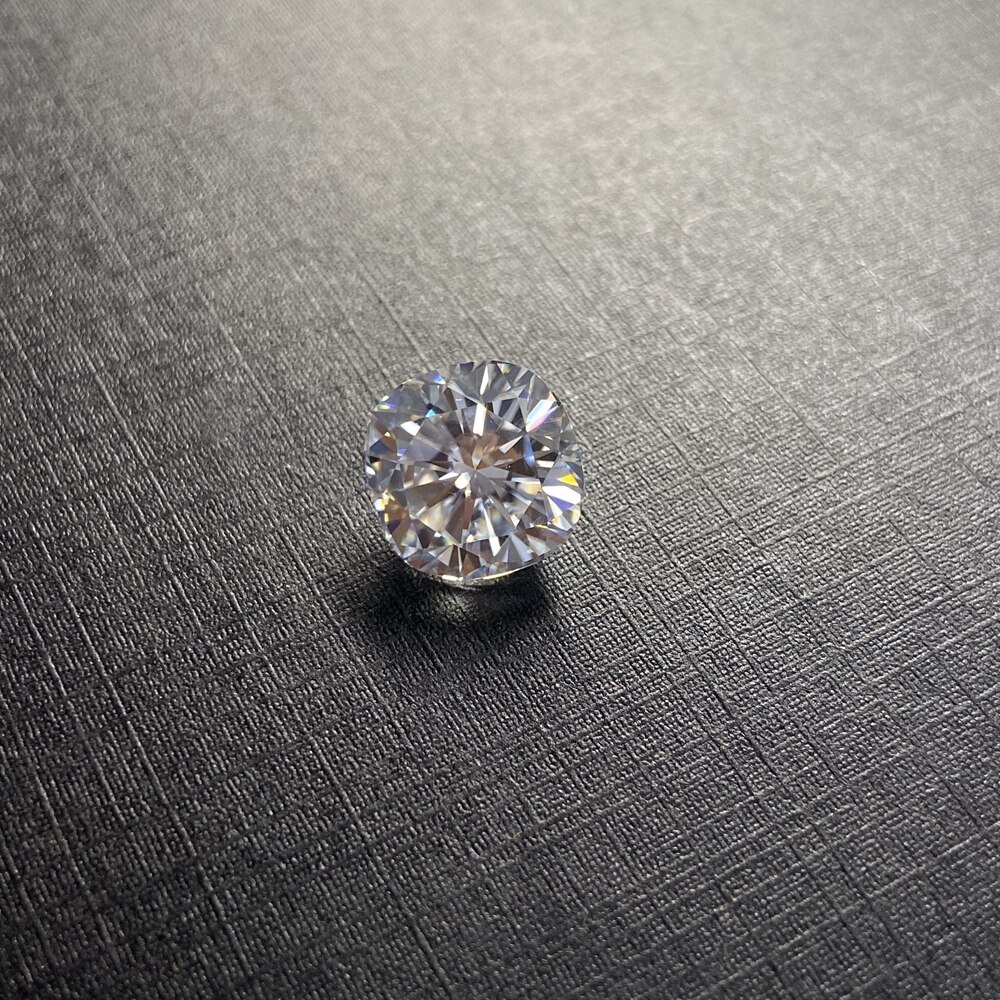 Vvs1 coxim corte 5x5mm 0.60 cts laboratório crescido moissanite diamante pedra brinco jóias fazendo