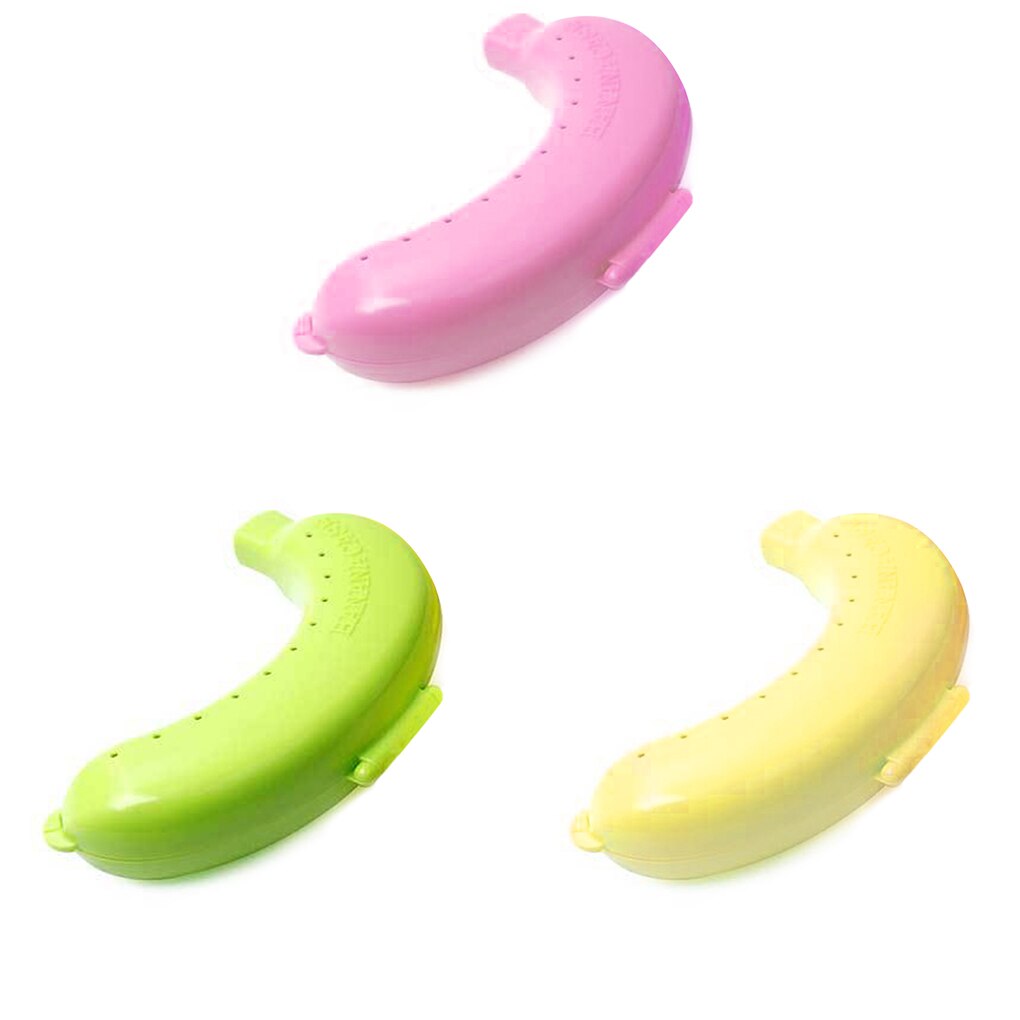 Plastic Banana Protector Container Box Holder Case Food Lunch Fruit Storage 1/3pcs Banana Keep Fresh Case Protector Box