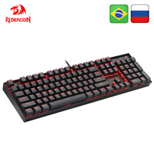 Redragon Mitra K551 USB Tastiera Da Gioco Meccanica Blu Interruttore FAI DA TE 104 Chiave Retroilluminato PC Gamer Russo Keycaps O Spagnolo etichetta