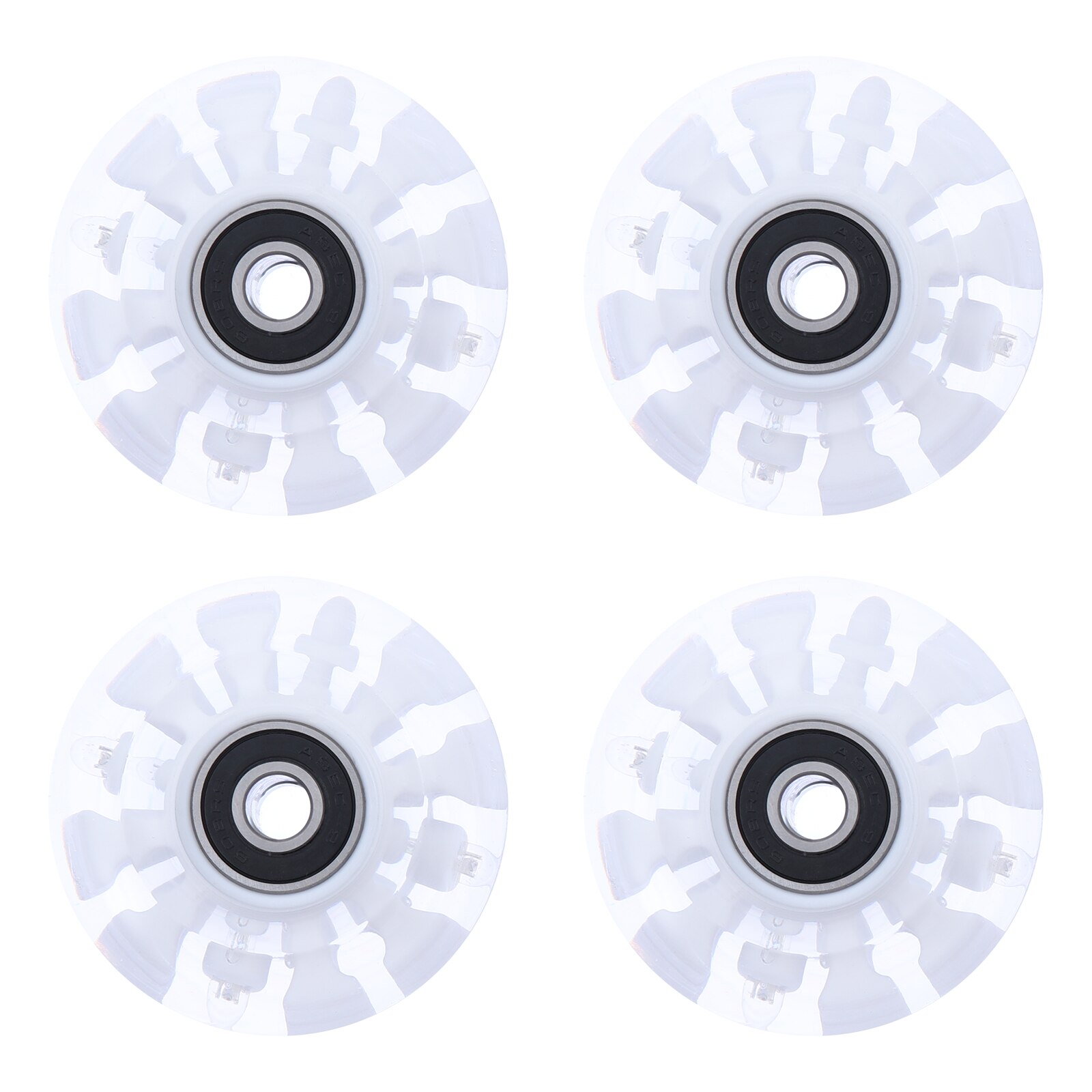 4pcs Luminous Roller Skate Wheels Light Up Wheels Roller Skates Accessories: color 2