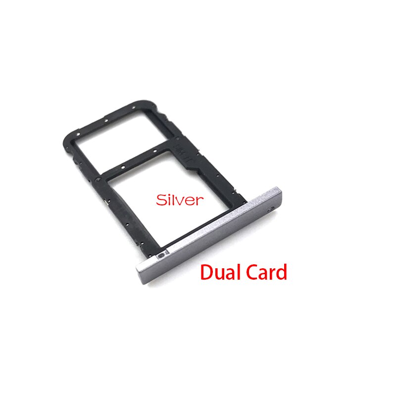 For Huawei MediaPad T3 10 AGS-L09 AGS-W09 AGS-L03 T3 9.6 LTE SIM Card Slot SD Card Tray Holder Adapter: 4G Version Sliver