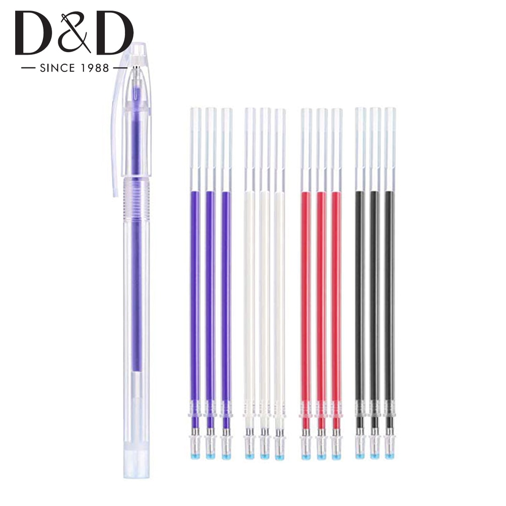 20pcs/Lot Heat Erasable Pen Refill High Temperature Disappearing Fabric Marker Pen For Clothing Leather Mark Sewing Tools