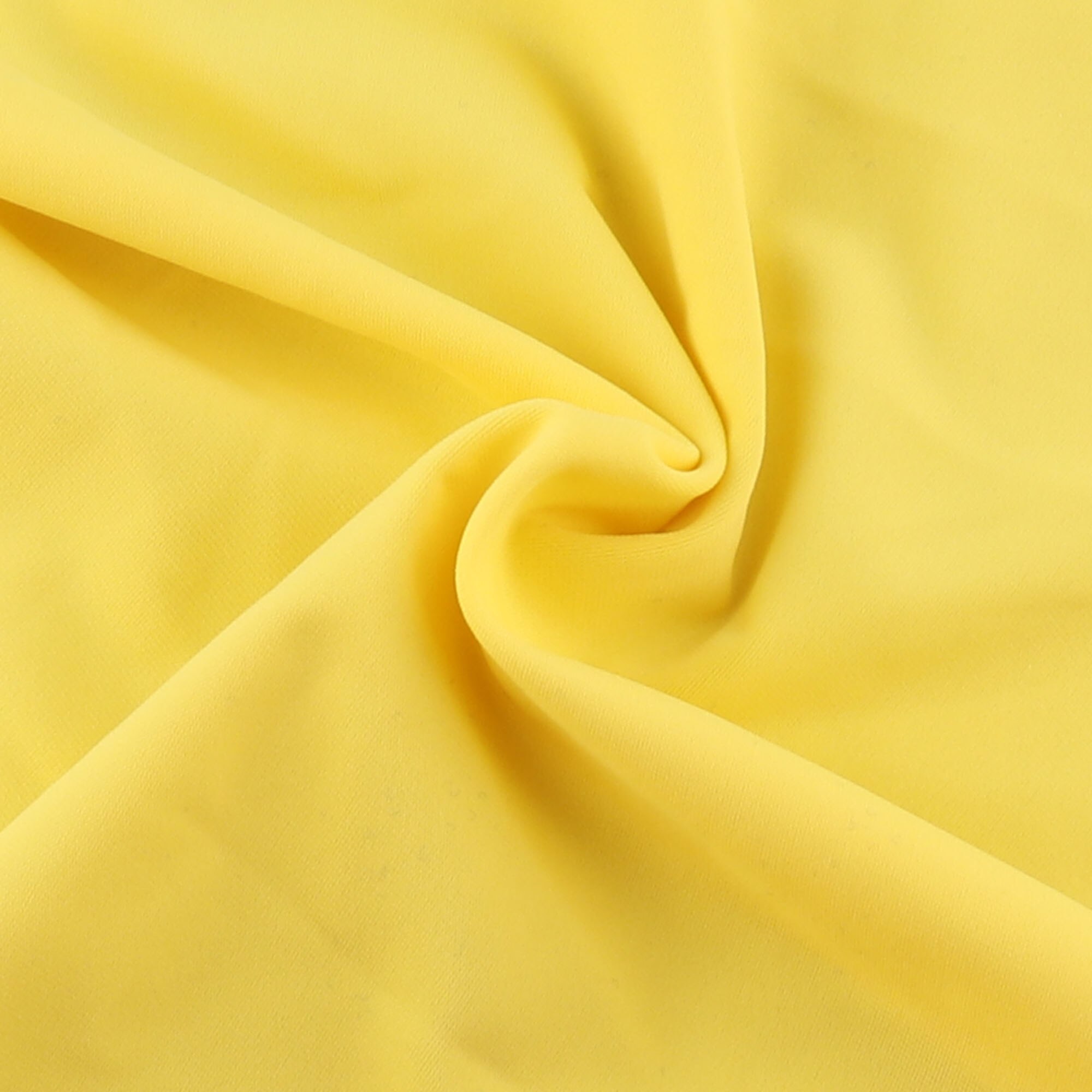 Elastisk stof, spandex bomuld lycra solidt stof ,7 farver, til badetøj, tørklæder, lycra stof, til danser badetøj diy  -16 " x20 ": G-gul