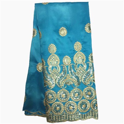 African George Wrapper Blue George Lace Fabric African George Fabric for Dress 5 yards/lot: LX100530G3
