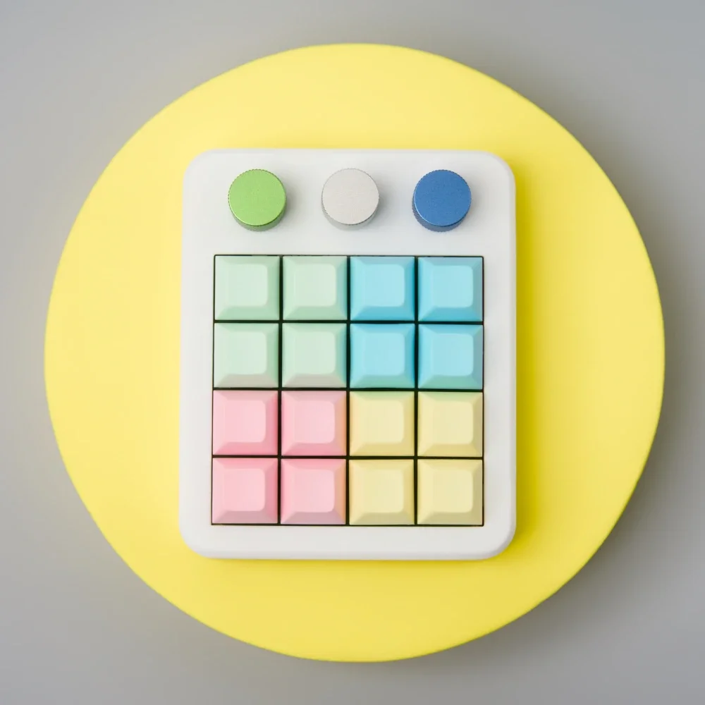 Mir  t16 numerisk tastatur brugerdefineret kablet mini-tastatur makrogenvejstastatur rgb-taster pbt-udskiftelige kontorspiltastaturer: Sort kontakt