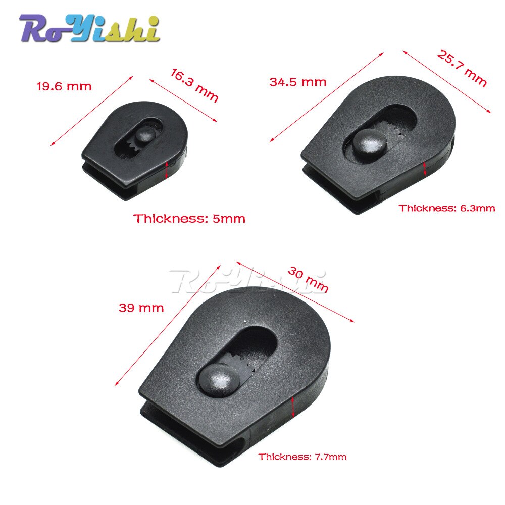 Cord Lock Ends Stopper Drawstring Sliding Plastic Wheel Pull-Strings Stopper For Shoe Cloth Bag