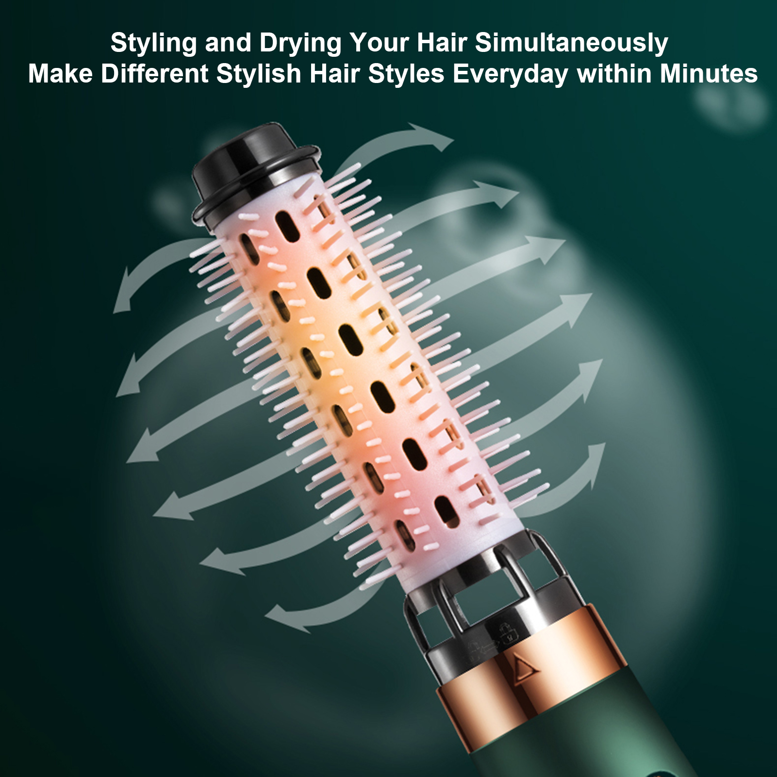 Sèche-cheveux ionique 3 en 1 pour femme, brosse stylée, légère, sèche-cheveux à Air , outil de coiffure, entrepôt RU