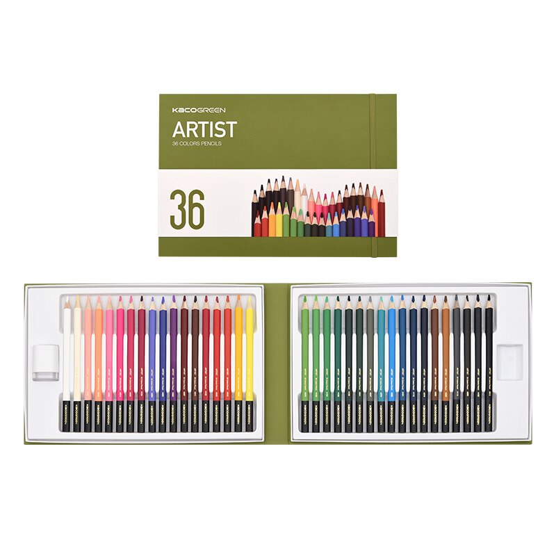 Deli Colored Pencils 24/36/48 Colors Oily Color Set Wood Watercolor Drawing Colored Pencil School Art Supplies