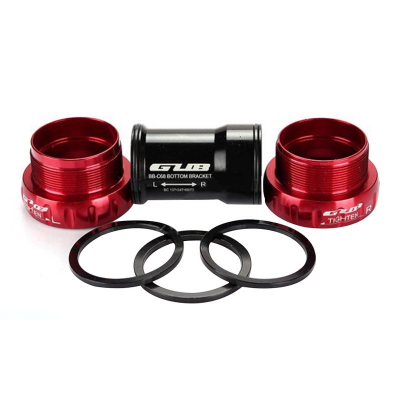 C-68 Bearing Bottom Bracket Screw Central Bicycle Axis MTB BB51 Steel Threaded Center Shaft Road Bike Bottom Bracket Waterproof