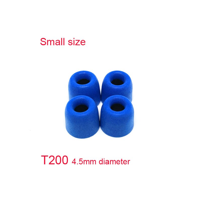 ANJIRUI T200 (LMS) caliber Ear Pads Memory Foam tips Sponge T200 ear pads cotton for in ear headphone C set Headsets accessories: T200 S 10.06mm blue