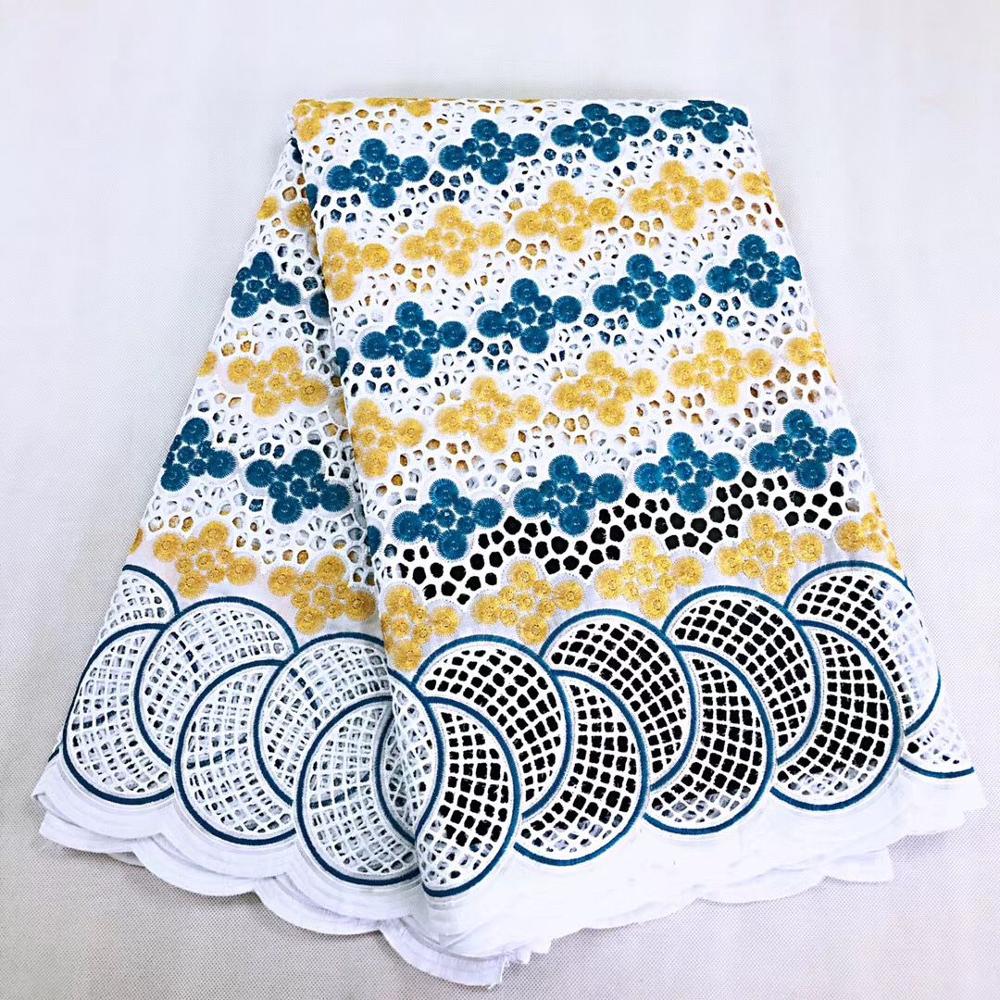 Zwitserse Kant Stof Zware Zwitserse Katoen Borduren Kant Afrikaanse Katoen Stoffen Zwitserse Voile Kant Populaire Dubai Stijl: 3