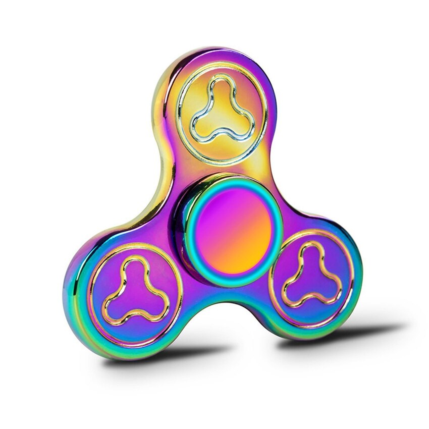 10 Style Rainbow Fidget Spinner Hand Spinner Metal EDC Sensory Decorate Finger Spinner For Autism ADHD Adult Anti Stress Toys