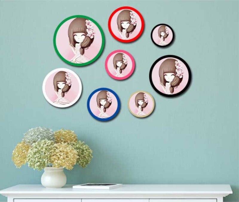 Ronde Europese Fotolijst Opknoping Muur Massief Houten Decoratie Creatieve Fotostudio Combinatie Fotowand Thuis Fotolijst